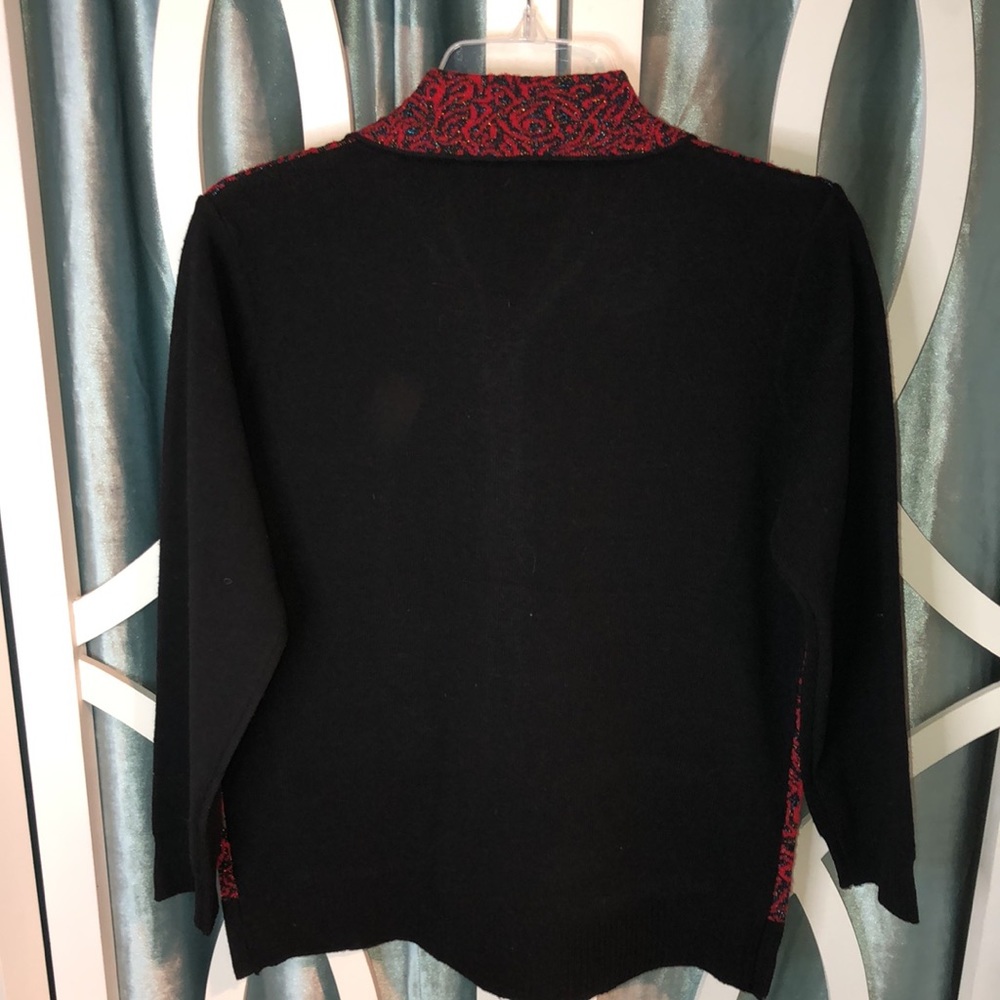 Graphic Pattern Button Front Cardigan - image 6